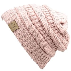 C.C cable knit slouchy beanie